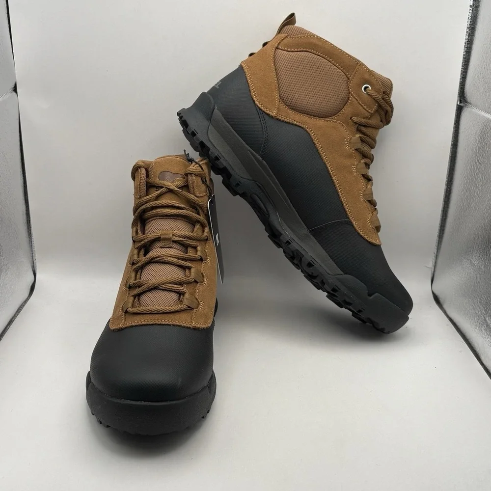 Sorel Men's Buxton Lite Lace Waterproof Boots Elk/Black Size 13 NM4983-286